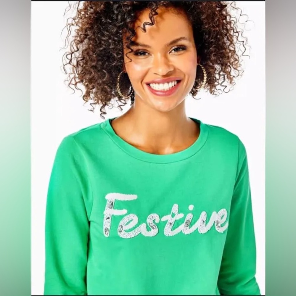 Lilly Pulitzer Festive Sweatshirt size large